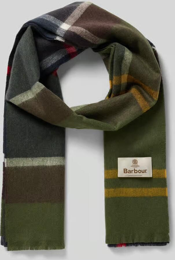 Barbour Sjaal van zuivere lamswol model 'ROSEFIELD'