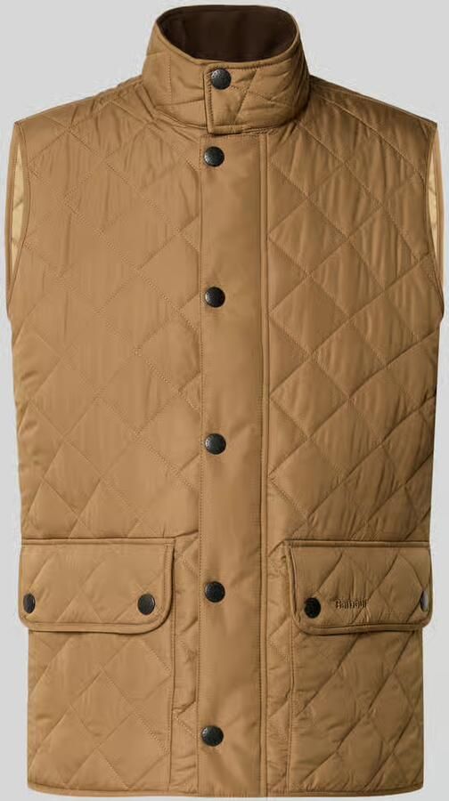 Barbour Slim Fit bodywarmer met gestikt logo model 'NEW LOWERDALE'