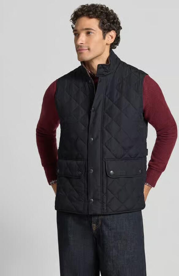 Barbour Regular fit bodywarmer met drukknopen model 'LOWERDALE GILET' - Foto 7