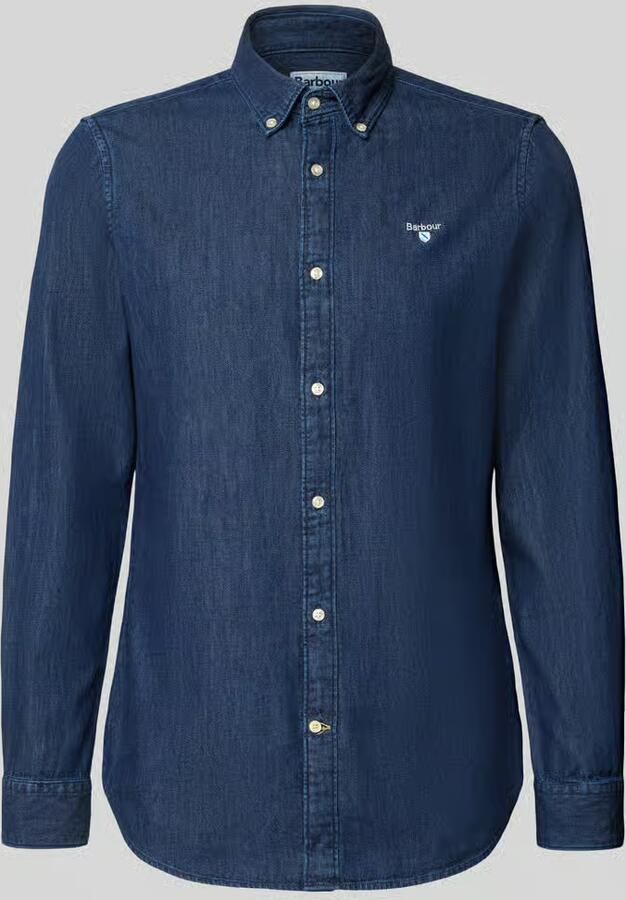 Barbour slim fit jeansoverhemd van puur katoen - Foto 2