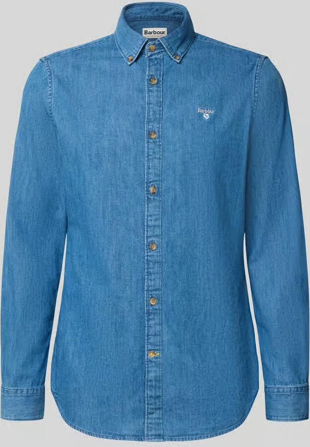 Barbour slim fit jeansoverhemd van puur katoen - Foto 2