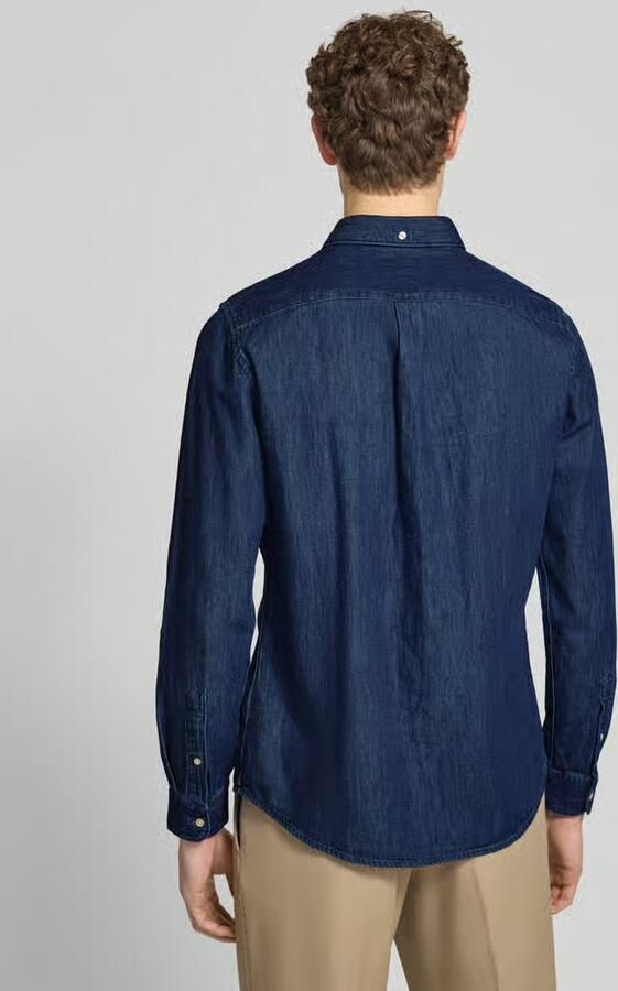Barbour slim fit jeansoverhemd van puur katoen - Foto 2