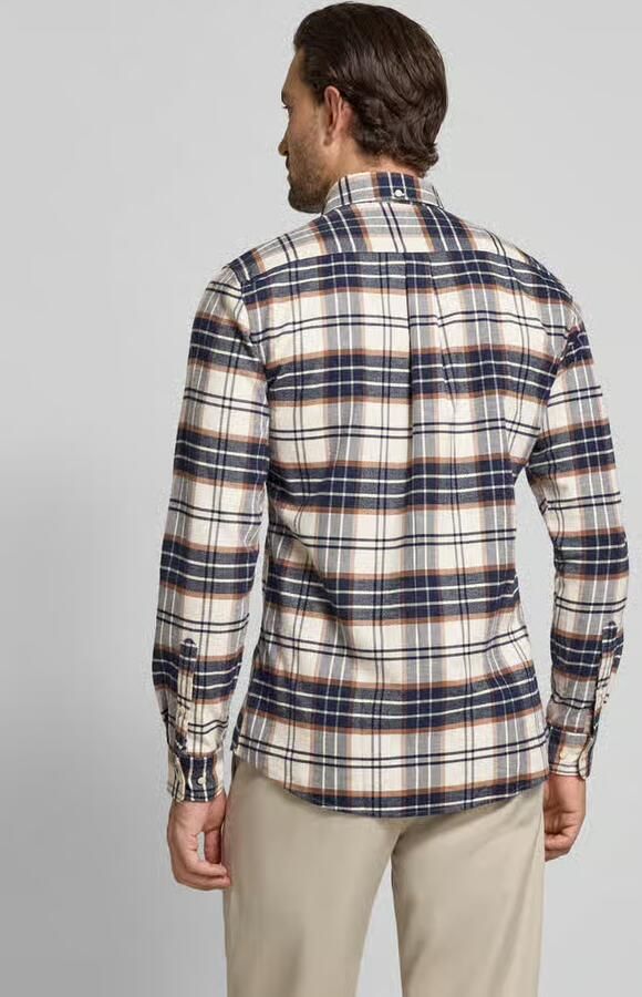 Barbour Overhemd Lange Mouw PORTDOWN TAILORED SHIRT MSH5035 - Foto 3