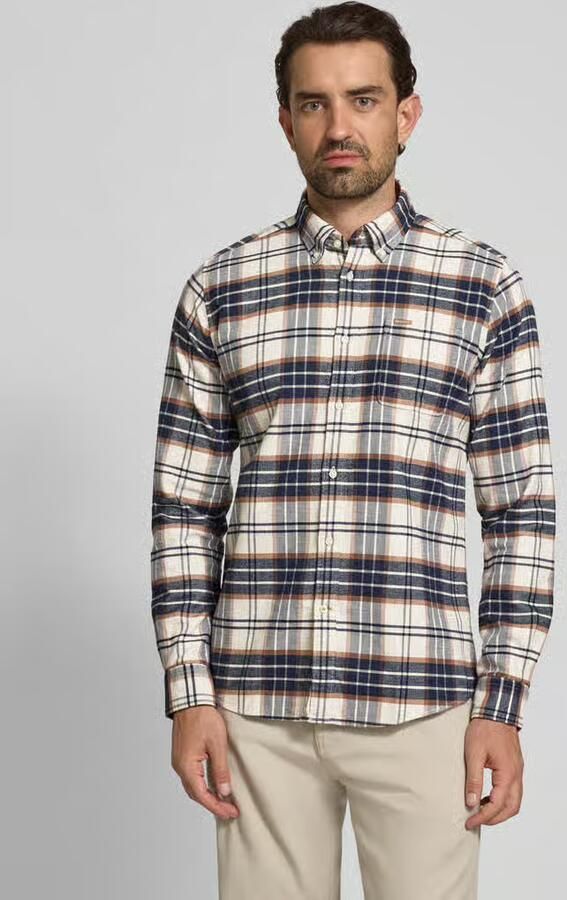Barbour Overhemd Lange Mouw PORTDOWN TAILORED SHIRT MSH5035 - Foto 5
