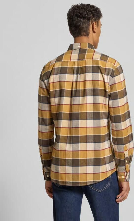 Barbour Overhemd Lange Mouw Shirt Valley Tailored Brown