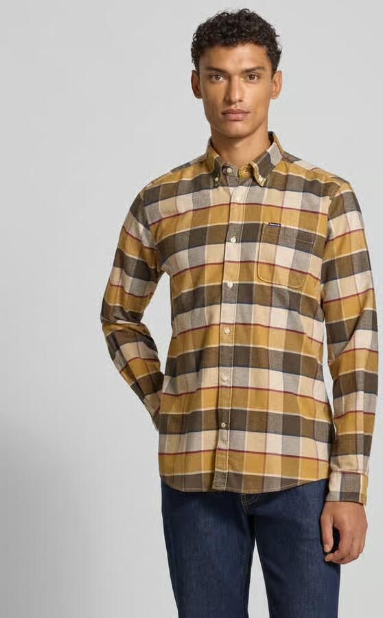 Barbour Overhemd Lange Mouw Shirt Valley Tailored Brown - Foto 2