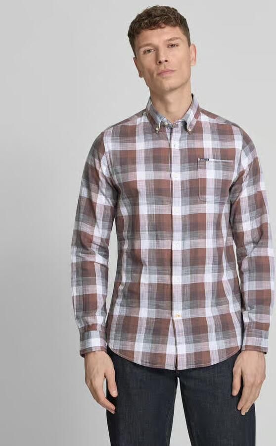 Barbour tailored fit vrijetijdsoverhemd van puur katoen - Foto 4