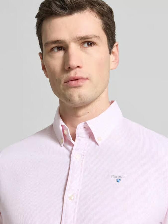 Barbour tailored fit vrijetijdsoverhemd van puur katoen model 'STRIPED OXFORD'