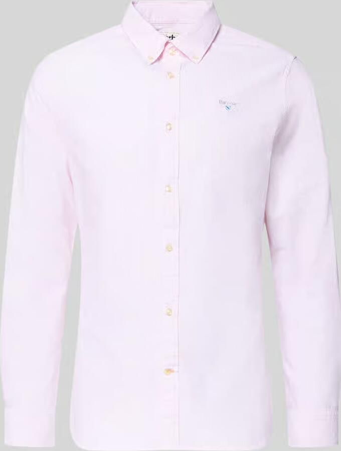 Barbour tailored fit vrijetijdsoverhemd van puur katoen model 'STRIPED OXFORD' - Foto 2