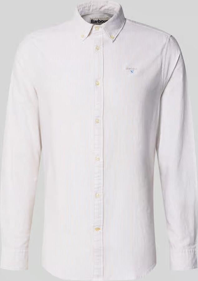 Barbour tailored fit vrijetijdsoverhemd van puur katoen model 'STRIPED OXFORD' - Foto 2