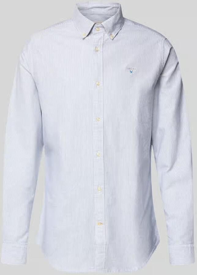 Barbour tailored fit vrijetijdsoverhemd van puur katoen model 'STRIPED OXFORD' - Foto 2