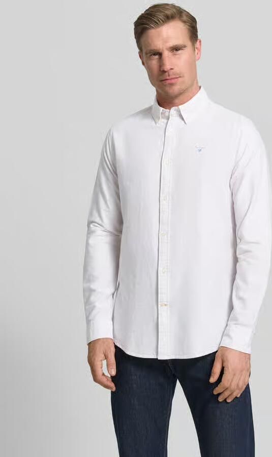 Barbour tailored fit vrijetijdsoverhemd van puur katoen model 'STRIPED OXFORD' - Foto 3