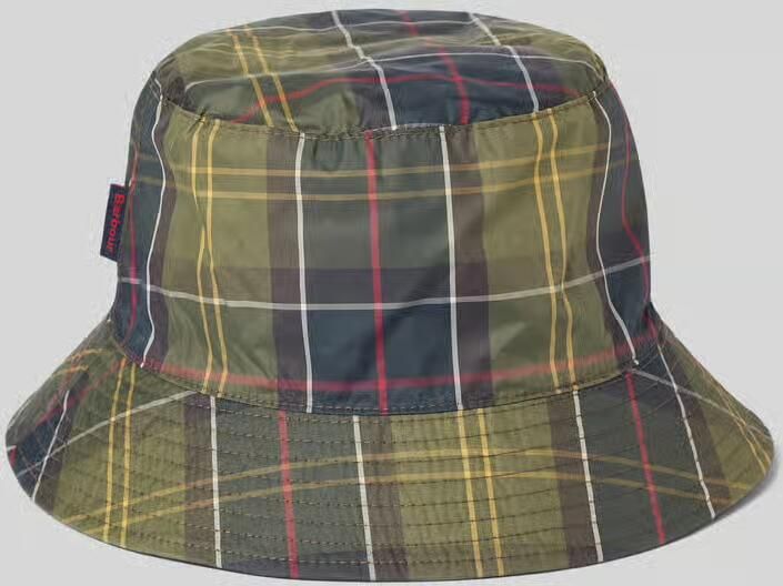 Barbour Vissershoedje met labeldetail
