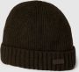 Barbour Geribbelde Katoenen Hoed Groen Logo Detail Groen Heren - Thumbnail 1