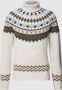 Barbour Fair Isle Rollneck Trui White Heren - Thumbnail 1
