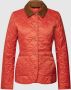 Barbour Gewatteerde Deveron Jas Blijf warm en elegant Red Dames - Thumbnail 1