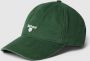 Barbour Racing Green Katoenen Zonneklep Hoed Green Heren - Thumbnail 1