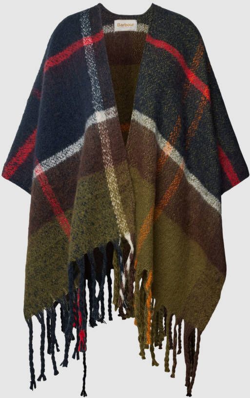 Barbour Stijlvolle sjaal met rafelrand Multicolor Dames