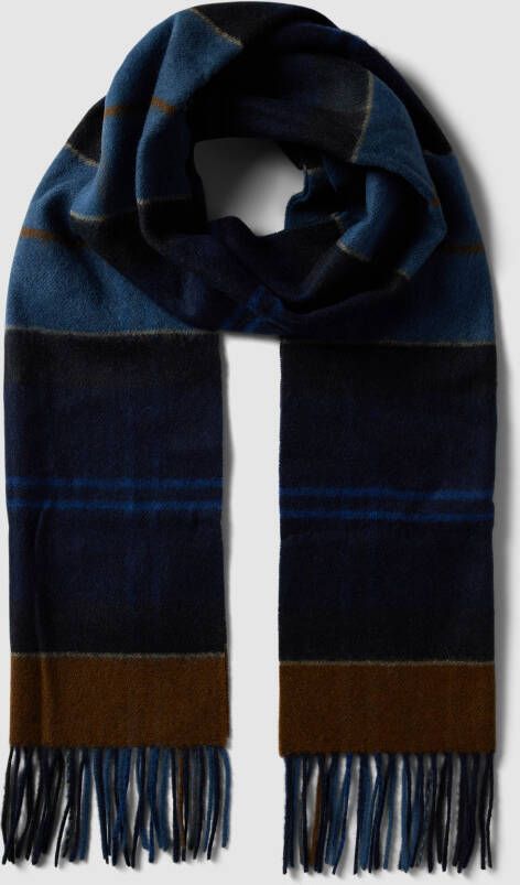 Barbour Sjaal van lamswol met tartanruit