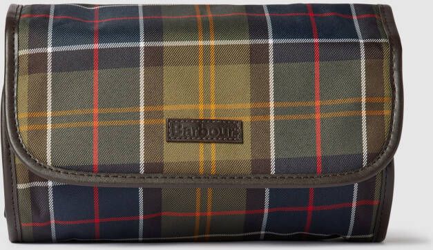 Barbour Tartan Ophangbare Toilettas Klassieke Stijl Multicolor Heren