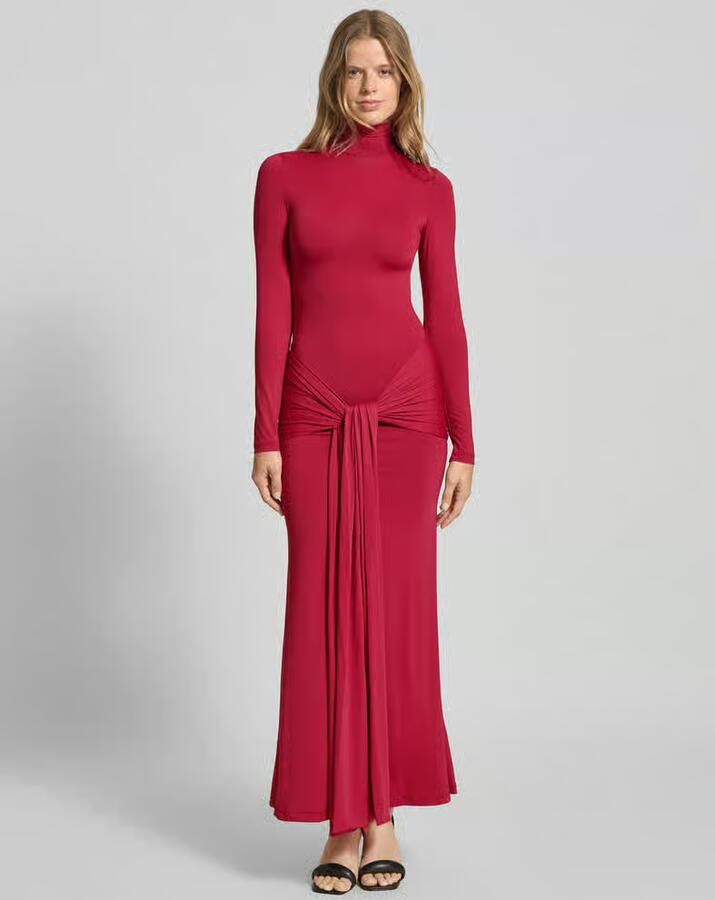 Bardot Slim fit avondjurk met col model 'Alix' - Foto 2