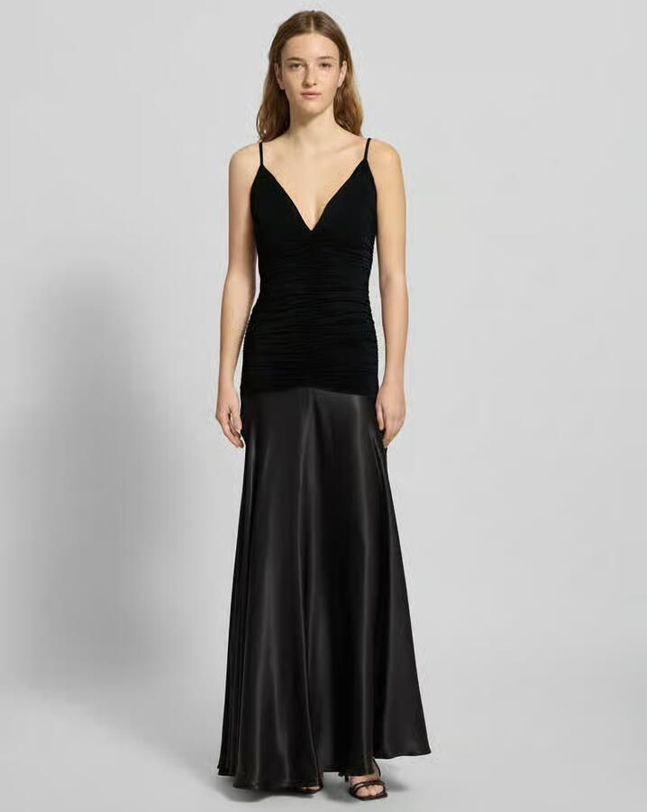 Bardot Slim fit avondjurk met plooien model 'Lavanda' - Foto 2