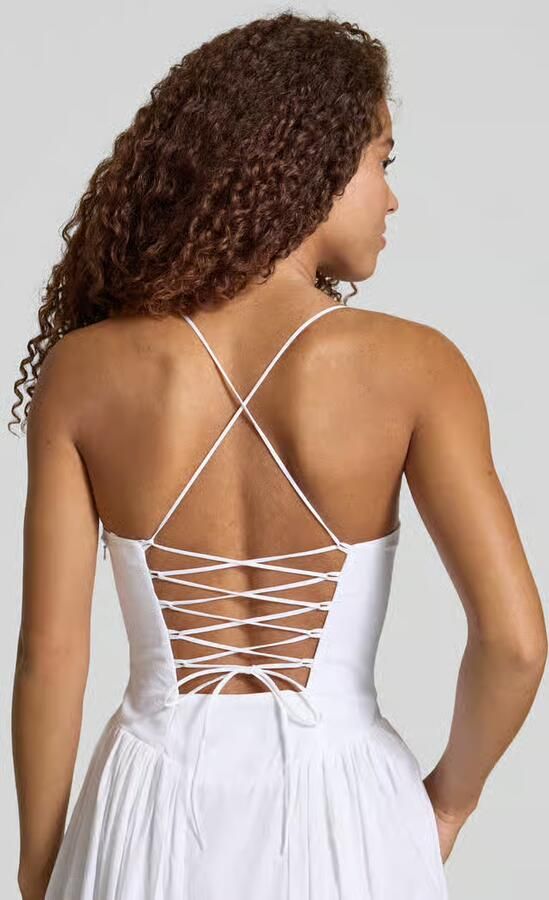 Bardot Avondjurk met spaghettibandjes model 'ESTIE' - Foto 2