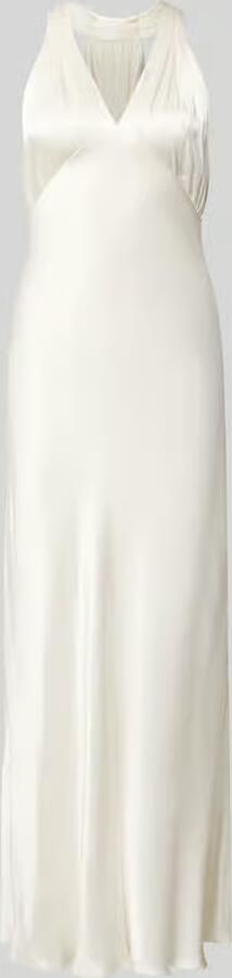 Bardot Avondjurk van pure viscose met halter model 'THENA'