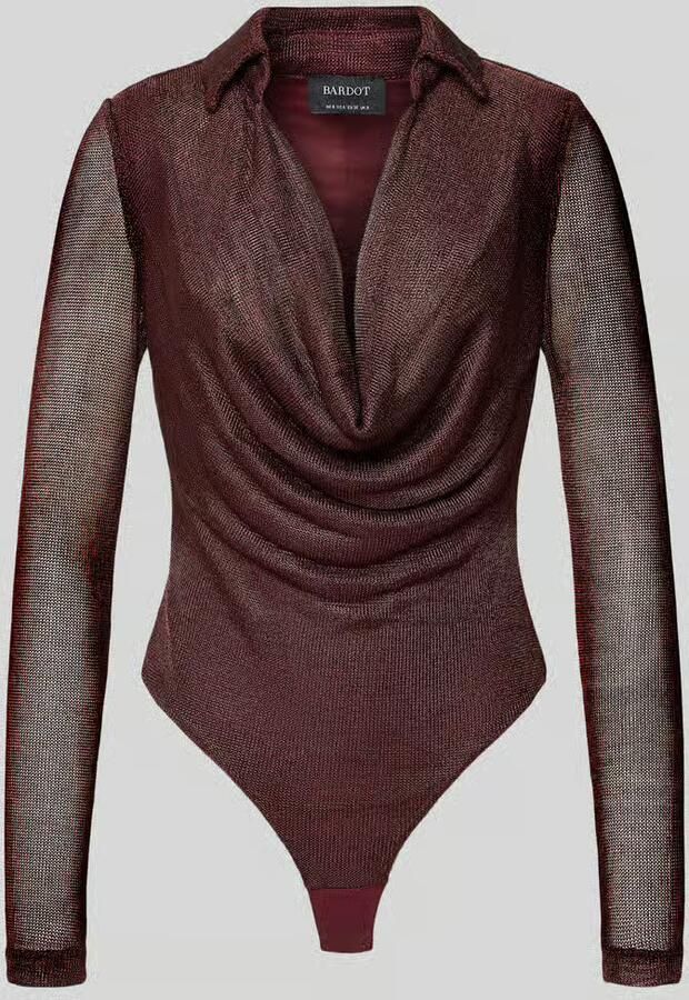 Bardot Body van viscosemix met platte kraag model 'LOREL' - Foto 2
