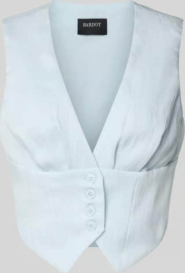 Bardot Bodywarmer van viscosemix met V-hals - Foto 2