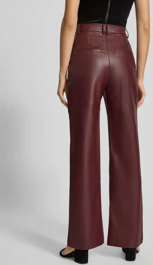 Bardot Broek in leerlook model 'KARSON'