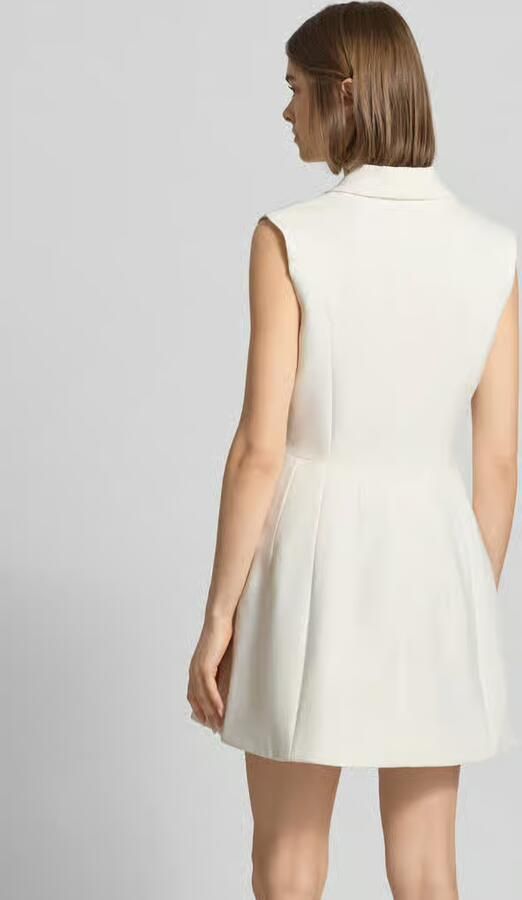 Bardot cocktailjurk met sjaalkraag model 'DESTENE HOURGLASS'