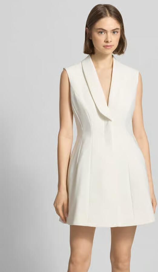 Bardot cocktailjurk met sjaalkraag model 'DESTENE HOURGLASS' - Foto 3