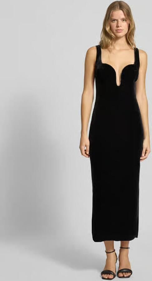 Bardot Cocktailjurk van fluweel met siersteentjes model 'BROOKLYN' - Foto 2