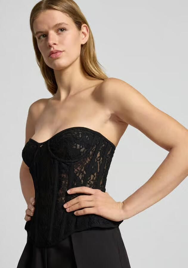 Bardot Corsage van kant model 'CRISTO' - Foto 2