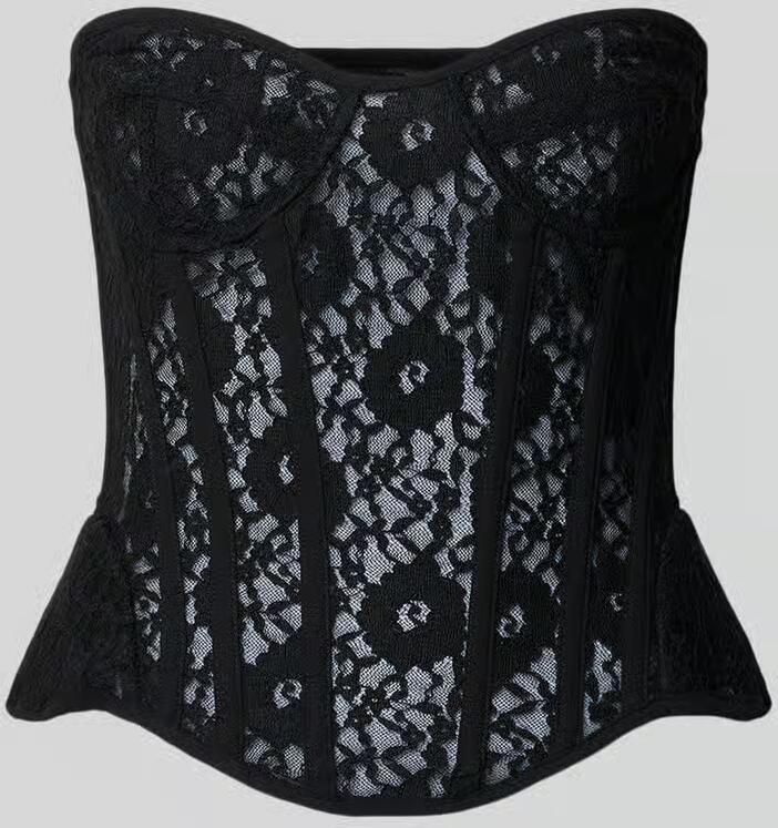Bardot Corsage van kant model 'CRISTO'