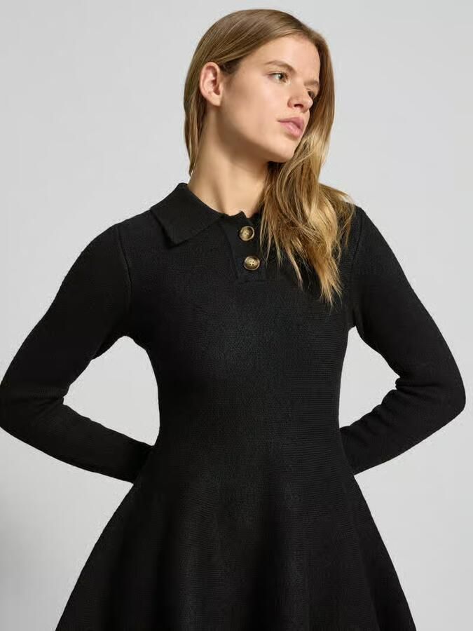 Bardot Getailleerde cocktailjurk met wol Model 'LEXTER'