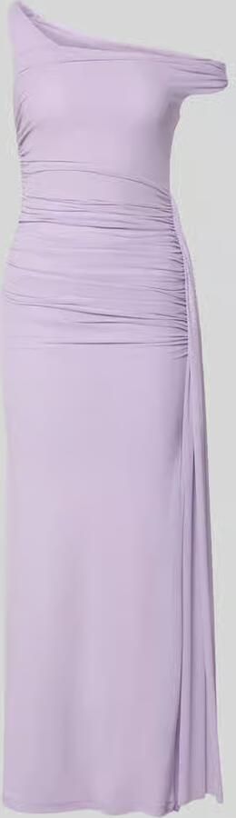 Bardot maxi-jurk met drapering model 'LAYANA' - Foto 2
