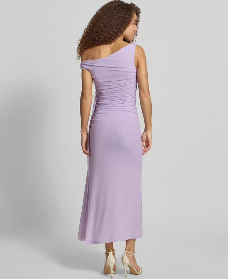 Bardot maxi-jurk met drapering model 'LAYANA' - Foto 2