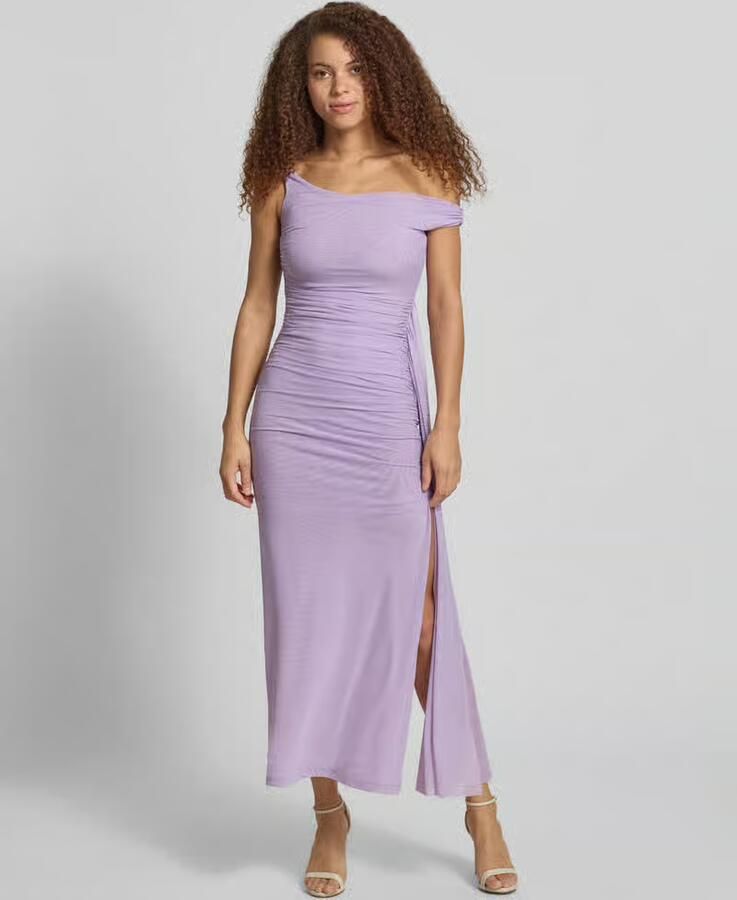 Bardot maxi-jurk met drapering model 'LAYANA' - Foto 3