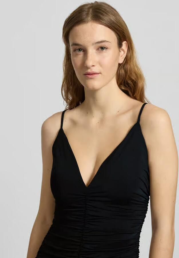 Bardot Slim fit avondjurk met plooien model 'Lavanda' - Foto 2