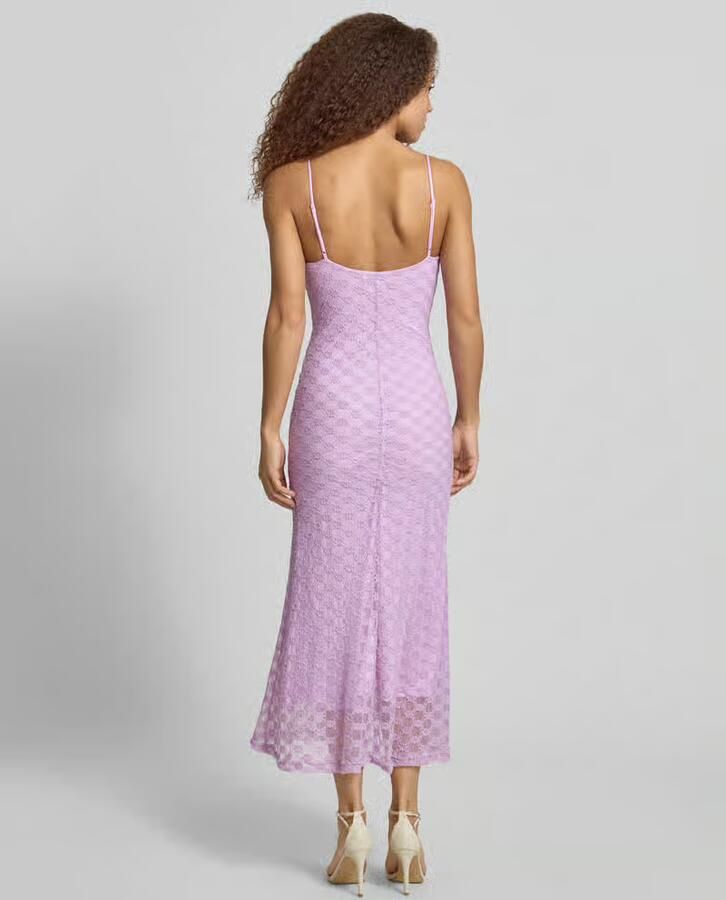 Bardot slim fit midi-jurk met all-over kant met bloemenmotief - Foto 2