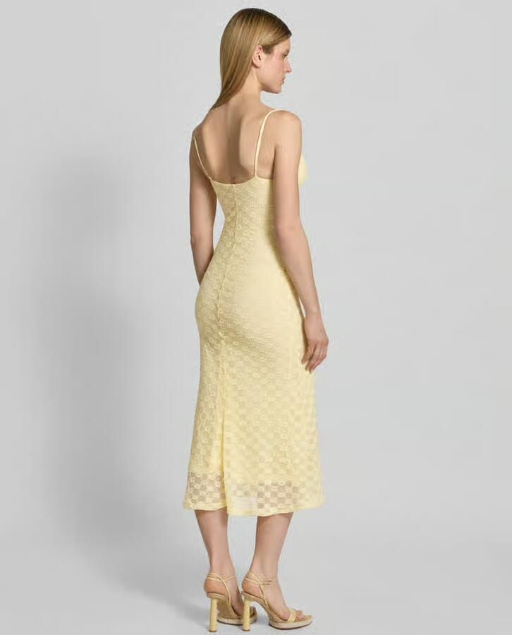 Bardot slim fit midi-jurk met all-over kant met bloemenmotief - Foto 2