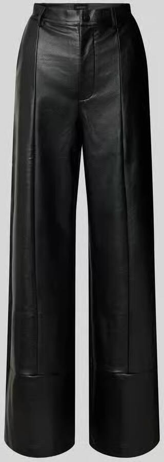 Bardot Stoffen broek in leerlook model 'MARLOWE'