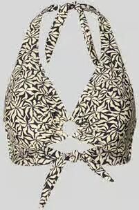 Barts voorgevormde halter bikinitop Mahry zwart ecru - Foto 4