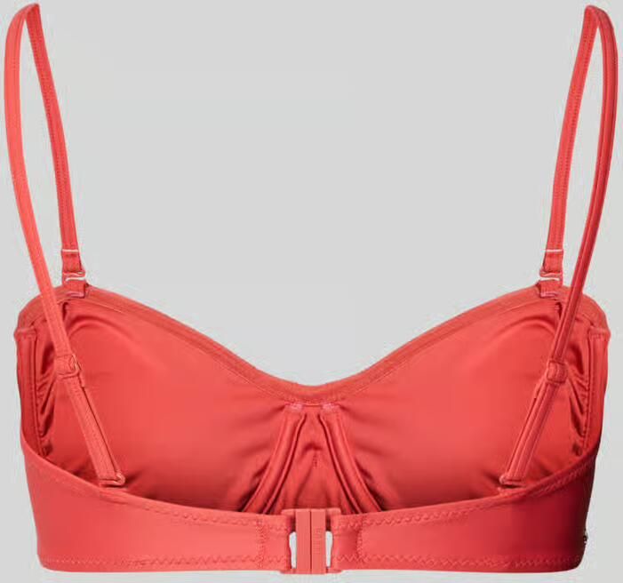 Barts voorgevormde strapless bandeau bikinitop Kelli koraalrood - Foto 7