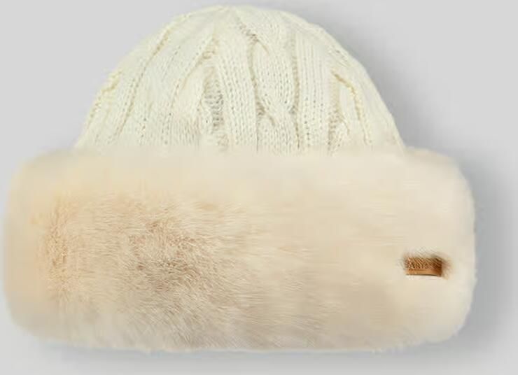 Barts Dames bont hoofdband hoed White Dames