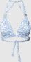 Barts voorgevormde triangel bikinitop Deltia blauw wit - Thumbnail 2