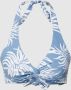 Barts voorgevormde halter bikinitop Deltia blauw wit - Thumbnail 2