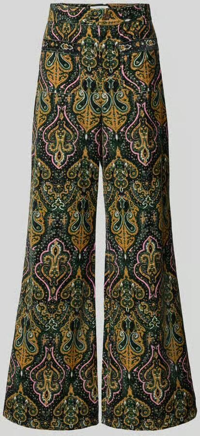 Bash Flared cut broek in all-over look